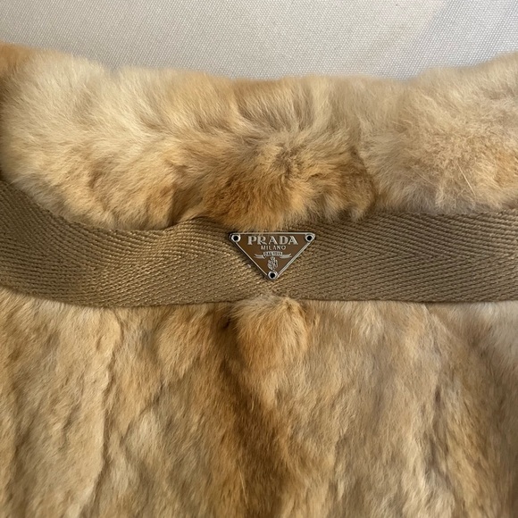 Prada Cream Mink Fur Shoulder Bag - Picture 8 of 11